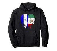 El Salvador Mexico Flag Heart Citizen Grown Patriot Country Pullover Hoodie