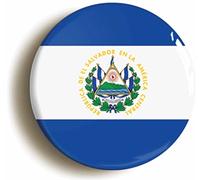 El Salvador National Flag Fridge Magnet (Circular 2inch / 50mm Diameter)