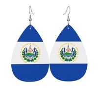 El Salvador Teardrop-shaped leather earrings are a luxurious and fashionable accessory suitable for women, showcasing individual charm.