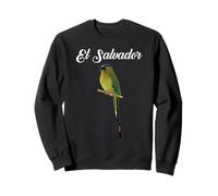 El Salvador Torogoz National Bird Salvadorian Pupusas Flag Sweatshirt