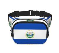 El Salvador Unisex Adjustable Waist Square Double Layer Waist Pack for Outdoor Activities Travelling Running Hiking