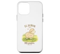 El Señor Es Mi Pastor Lamb Design Salmo 23:1 Cute Sheep Case for iPhone 12 mini