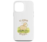 El Señor Es Mi Pastor Lamb Design Salmo 23:1 Cute Sheep Case for iPhone 13 Pro Max