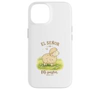El Señor Es Mi Pastor Lamb Design Salmo 23:1 Cute Sheep Case for iPhone 14