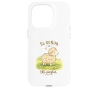 El Señor Es Mi Pastor Lamb Design Salmo 23:1 Cute Sheep Case for iPhone 15 Pro