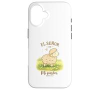El Señor Es Mi Pastor Lamb Design Salmo 23:1 Cute Sheep Case for iPhone 16