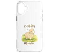 El Señor Es Mi Pastor Lamb Design Salmo 23:1 Cute Sheep Case for iPhone 16 Plus