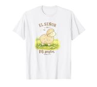 El Señor ES Mi Pastor Lamb Design Salmo 23:1 Cute Sheep T-Shirt