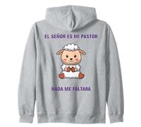 El Señor es mi pastor, nada me faltará. Zip Hoodie