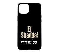 El Shaddai Hebrew Roots Calligraphy Letters Case for iPhone 15 Plus
