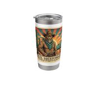El Squatcho Cowboy Design for Outdoorsmen Mexican Meme Stainless Steel Insulated Tumbler