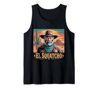 El Squatcho Cowboy Design for Outdoorsmen Mexican Meme Tank Top