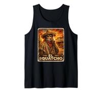 El Squatcho The Outlaw Retro Bigfoot Western Tank Top