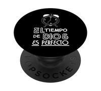El tiempo de Dios es perfecto PopSockets Adhesive PopGrip