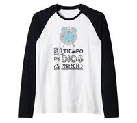 El Tiempo de Dios Siempre ES Perfecto, Bible Verse Sayings Raglan Baseball Tee