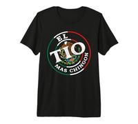 El TIO Mas Chingon Mexican Spanish Grandpa Fathers Day Premium T-Shirt