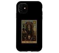 El Trono Tarot Card Dark Gothic Skeleton Queen Case for iPhone 11