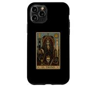El Trono Tarot Card Dark Gothic Skeleton Queen Case for iPhone 11 Pro
