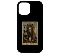 El Trono Tarot Card Dark Gothic Skeleton Queen Case for iPhone 12 Pro Max