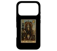 El Trono Tarot Card Dark Gothic Skeleton Queen Case for iPhone 17 Pro