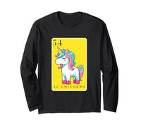El Unicorno Funny Spanish-Mexican Bingo Cards The Unicorn Long Sleeve T-Shirt