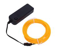 EL Wire Orange 16.4ft 5m Flexible 4 Modes 360° Cuttable EL Cable for Party Festival Bar
