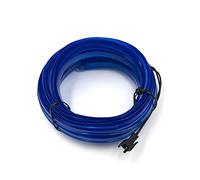 EL Wire USB Neon Interior Light Strip - 197 Inch 6mm Sewing Edge Glowing Wire for Car Ambient Lighting Kit - 5M/16.5ft LED Decoration (Blue)
