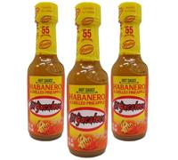 El Yucateco Habanero & Grilled Pineapple (Pack of 3) / Mexican Hot Sauce, Spicy Habanero Sweet Chilli Salsa with Pineapple