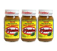 El Yucateco Mayakut Salsa de Habanero 105ml (Pack 3) / Mexican Hot Salsa, Spicy Habanero Chilli Pepper Paste for Cooking, Marinade