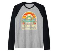 El Yunque National Forest Shirt Wildlife Puerto Rico Raglan Baseball Tee