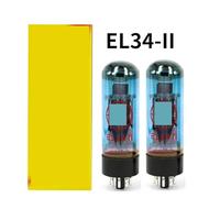 EL34 Blue EL34II Vacuum Tube Upgrade EL34 EL34C 6CA7 5881 6P3P 6L6 Audio Valve Electron Tube Amplifier Matched(2pcs Matched Pair)