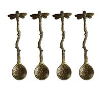 Elaborate Beaten Dessert Utensils Metal Alloy Coffee Ergonomic Handle Dishwasher Safe for Kitchen Coffeeshop Use Traditional Kitchen Tool Set