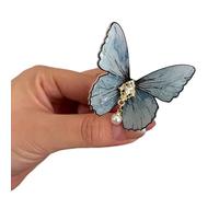 Elaborate Butterfly Hairpin Pearl Hair Clip Fairy Elegant 2000s-style Pearl Bunches Headdress Sweet Balletcore