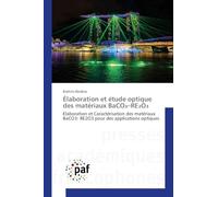 Élaboration et étude optique des matériaux BaCO₃-RE₂O₃: Elaboration et Caractérisation des matériaux BaCO3- RE2O3 pour des applications optiques