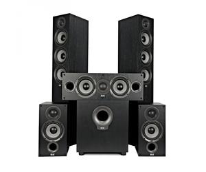 ELAC Debut F5.2 5.1 Speaker Package Black Ash