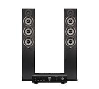 ELAC Debut F5.2 Floorstanding Speakers & Denon PMA-600NE Integrated Amplifier Hi-Fi Bundle Black
