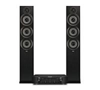 ELAC Debut F5.2 Floorstanding Speakers & Marantz PM6007 Integrated Amplifier Hi-Fi Bundle Black