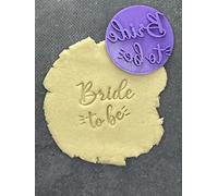Elace Bride to Be Stamp for Making Sandblasted Biscuits, Pastry, Sugar Paste Cake Decoration