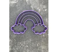 ELACE Cookie Cutter Rainbow Shape - Children's Biscuit Mould - Various Shapes for Biscuits, Cakes, Decorations - Ideal for Baking, Crafts, Children, Dimensions 7 x 5.5 x 1.5 cm