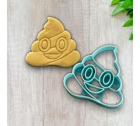 ELACE Emoji Poo Shape Cookie Cutter - Children's Biscuit Mould - Various Shapes for Biscuits, Cakes, Decorations - Ideal for Baking, Crafts, Children, Dimensions 7.5 x 7.5 x 1.5 cm