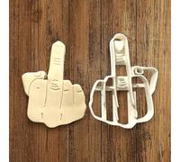 ELACE Middle Finger Biscuit Cookie Cutter - Children's Biscuit Mould for Biscuits, Cakes - Ideal for Gifts, Children, Size: 10 x 8 x 1.5 cm