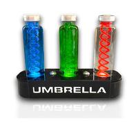 ELACE Virus Logo LED Backlight Vial Display Stand for Fan Art Cosplay Collection Use (3 Vials)