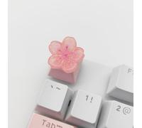 Elacgap Personalized Cute Pink Keycap Handmade OEM Profile DIY Custom Keycap for Mechanical Keyboard MX Switch (Cherry Blossom)