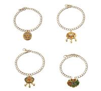 Eladcncmc 4pcs Traditional Pet Pendants Longevities Lock Regulable Loss Collar For 2024 New Years