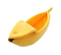 Eladcncmc Banana Shape Cat Cave Bed Tent For Indoor Small To Large Cat Washable Soft Cushion Fun Banana Sleeping Bag