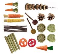 Eladcncmc Cage Toy For Hamster Chew Toy Exercise Grass Grinding Sticks Chew Toy Molar Chew Toy For Chinchillas Hamster