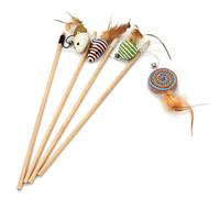 Eladcncmc Cat Stick Toy With Cat Interactive Toy Funny Cat Stick Kitten Teaser Wand Teaser Self-playing Tumbler Cat Scratcher