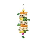 Eladcncmc Hanging Chew Grinding Small Animal Chew Toy For Birds Parrot Chewing Toy Rattan For Chewing Teeth Grinding
