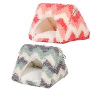 Eladcncmc Multifunctional Parrots Perch Cartoon Tent Furry Blanket Toy For Conure Toy Swing Tenting Toy For Parrot