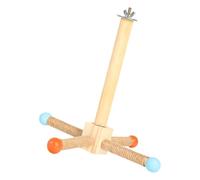 Eladcncmc Multifunctional Parrots Stand Grinding Scratchers Toy For Conure Toy Hammock Windmill Standing Toy For Parrot